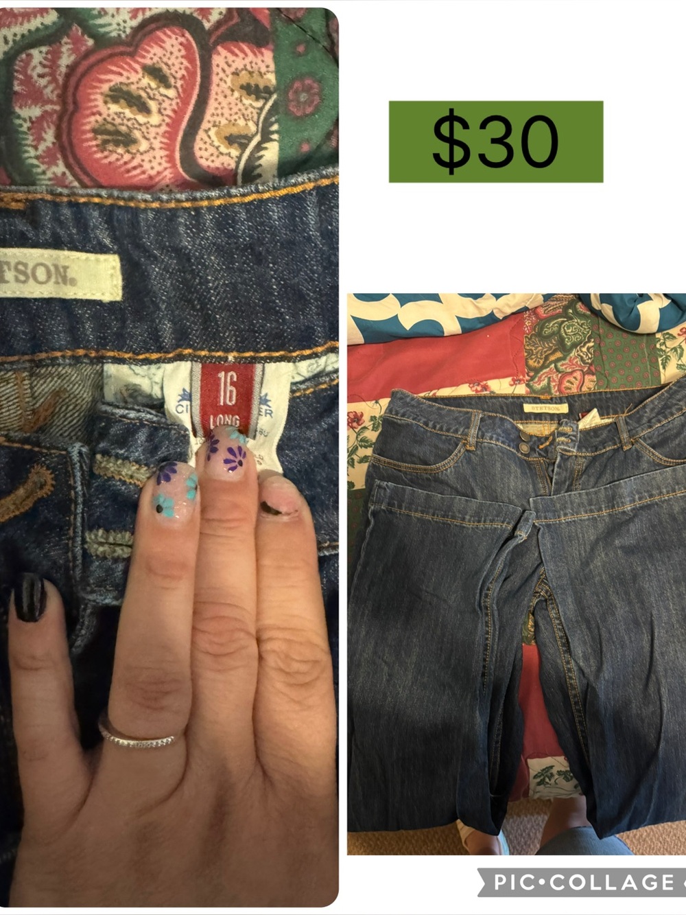 Stetson Women's Blue Boot Cut Jeans